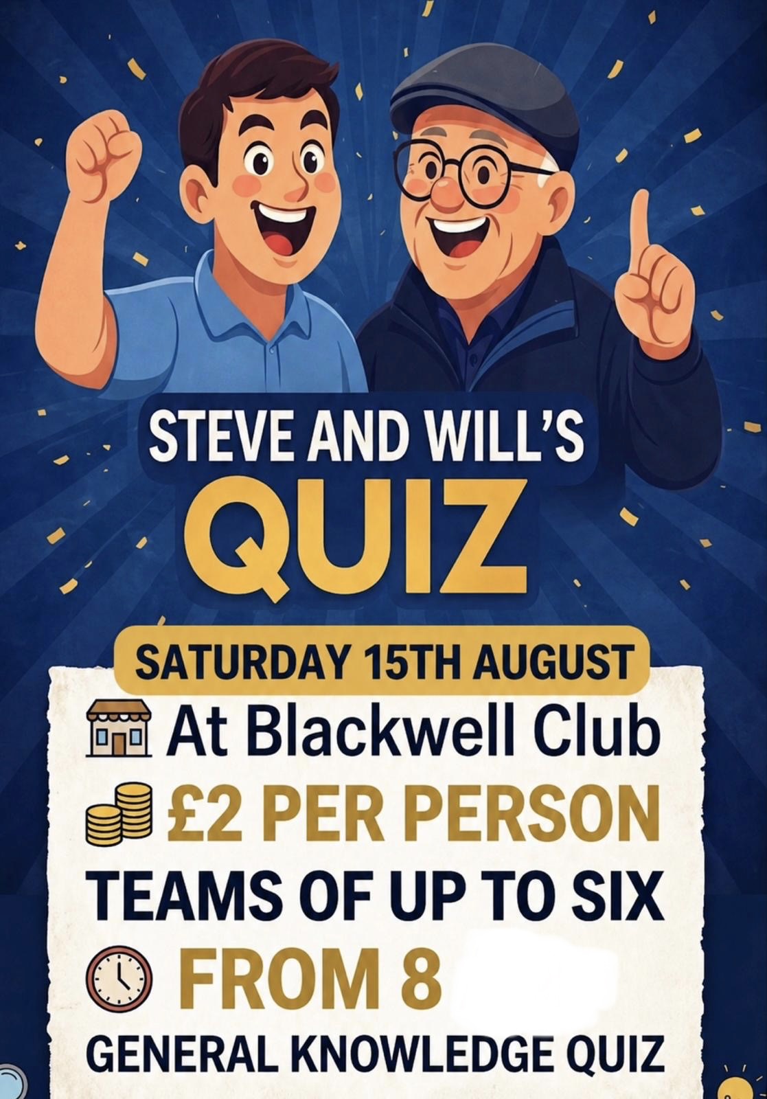 Steve and Will’s Quiz